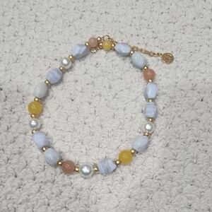 Ben Amun Elegant Beaded Necklace with Gold Accents